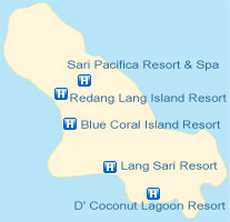 Lang Tengah Island Map