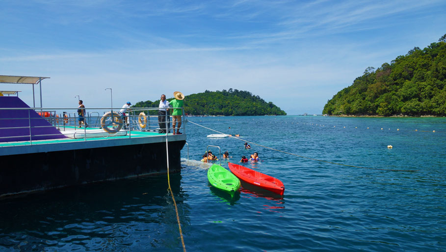 marine park pontoon kota kinabalu