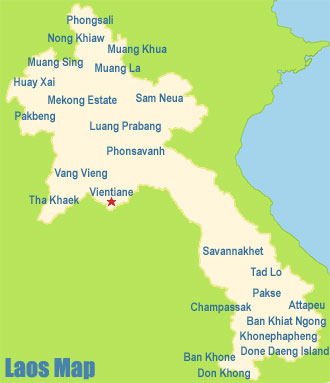 Laos Map