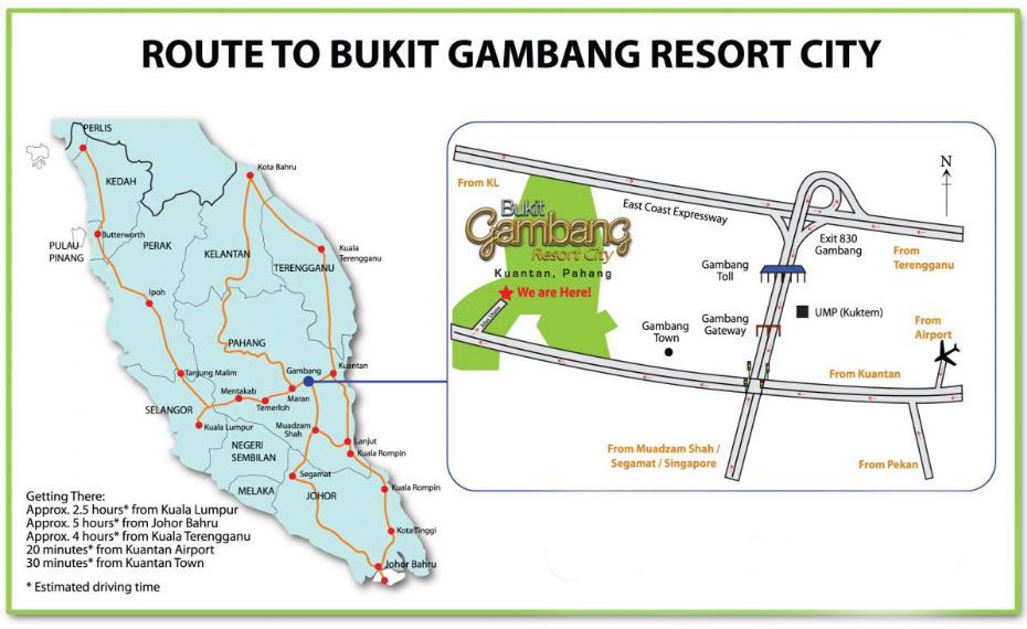 Location Map - Bukit Gambang Resort City