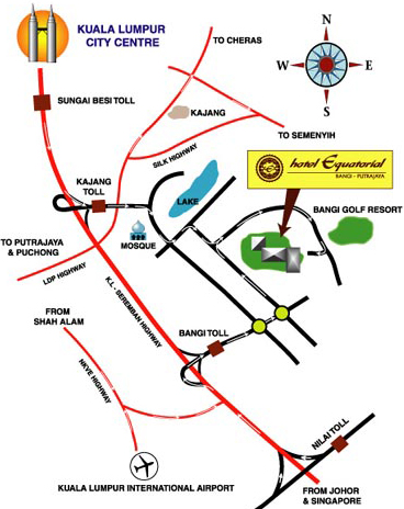 Location Map - Equatorial Hotel Bangi