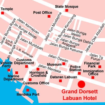 Location Map - Grand Dorsett Labuan Hotel 