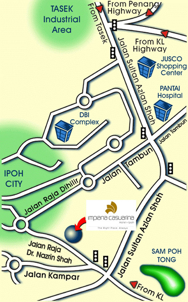 Location Map - Impiana Casuarina Hotel