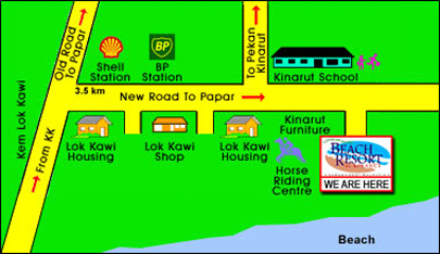 Location Map - Langkah Syabas Beach Resort