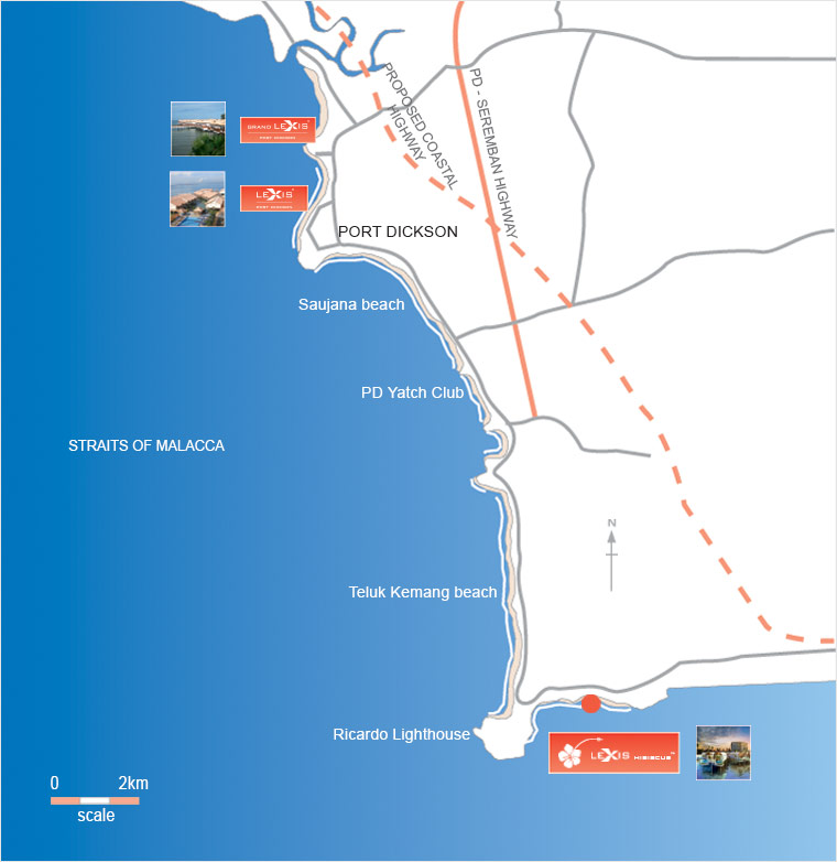 Location Map - Lexis Port Dickson