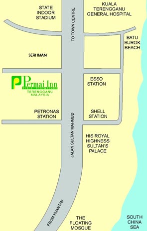 Location Map - Permai Inn Kuala Terengganu