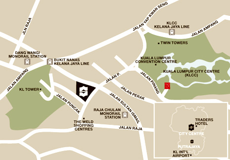 Location Map - Shangri-La Hotel Kuala Lumpur
