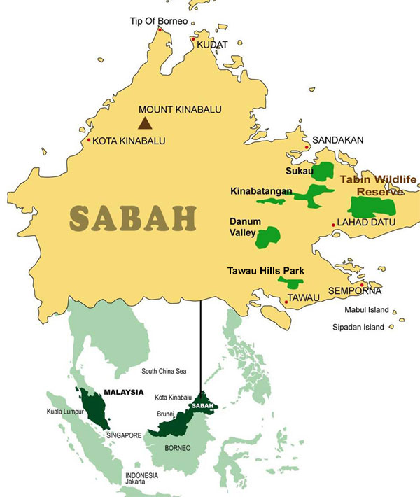 Location Map - Tabin Wildlife Resort 