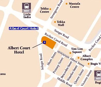 Location Map - Albert Court Village Hotel Singapore