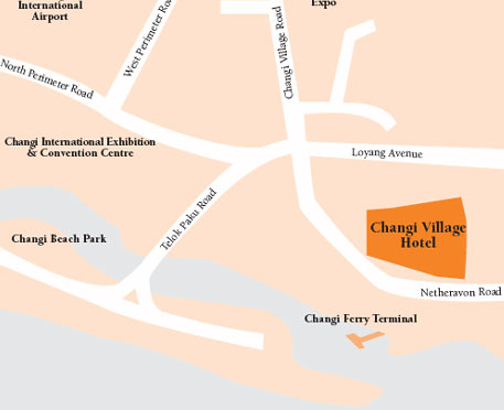 Location Map - Changi Village Hotel Singapore