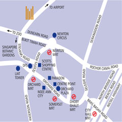 Location Map - Copthorne Orchid Hotel Singapore