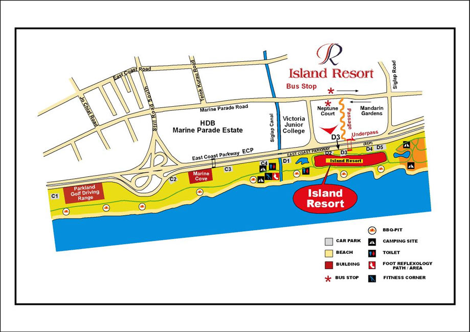 Location Map - Goldkist Beach Resort Singapore