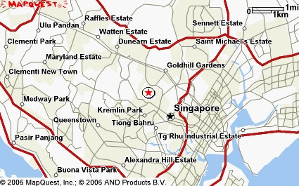 Location Map - Hilton Hotel Singapore