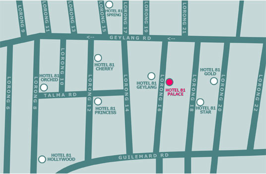 Location Map - Hotel 81 Palace Singapore