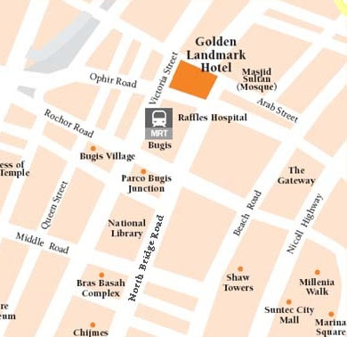 Location Map - Landmark Village Hotel Singapore
