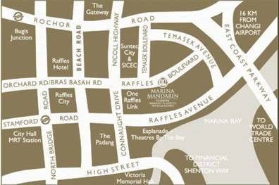 Location Map - Marina Mandarin Singapore
