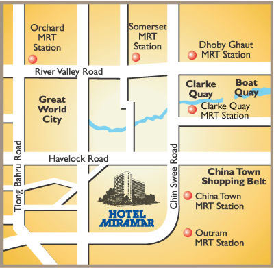 Location Map - Hotel Miramar Singapore