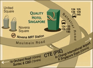 Location Map - Quality Hotel Singapore