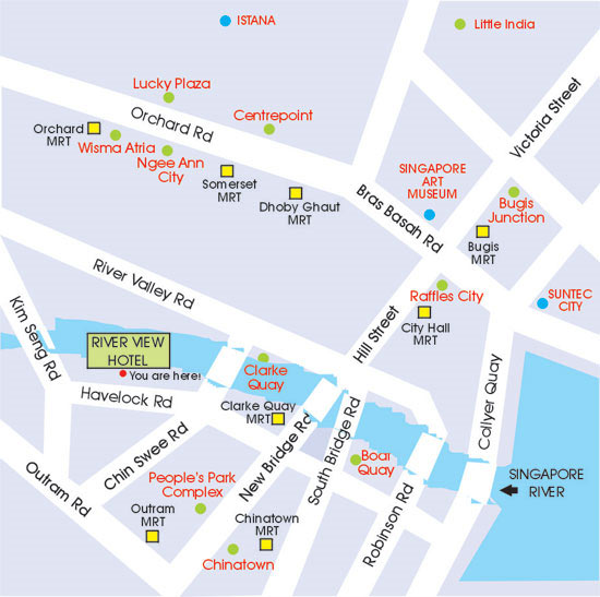 Location Map - River View Hotel Singapore
