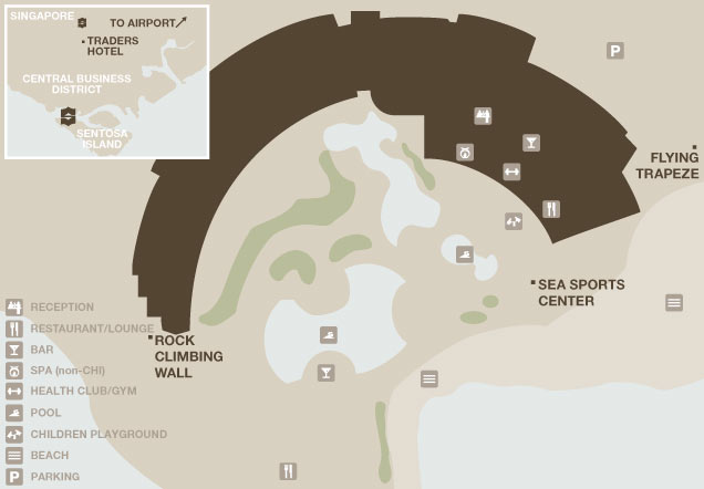 Location Map - Shangri-la's Rasa Sentosa Singapore