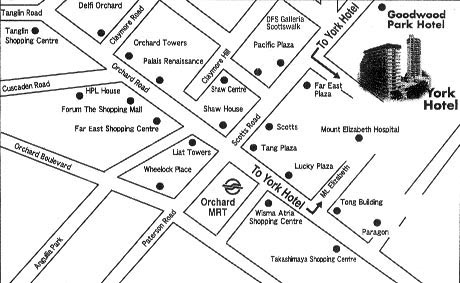 Location Map - York Hotel Singapore
