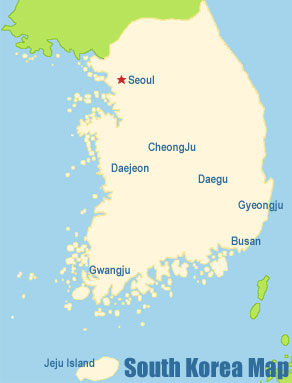 South Korea Map