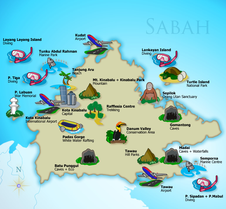 Sabah Map